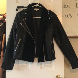 Leather and suede jacket. From Labeye